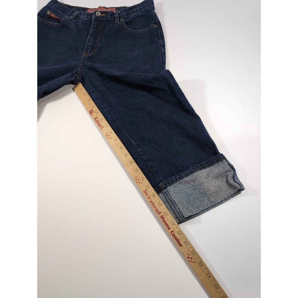 Women's Dark Blue Cropped Jeans - Classic Ankle Length - Picture 6 of 9